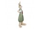 Dekorace králík v zelených kalhotech - 11*10*33 cm