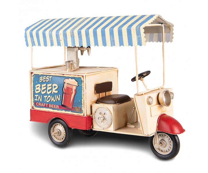 Dekorativní retro model tříkolka s točeným pivem Best Beer - 30*12*24 cm