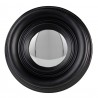 Nástěnné vypouklé zrcadlo v černém rámu Beneoit – Ø 21*4 cm Barva: černá antikMateriál: dřevo/ skloHmotnost: 0,28 kg