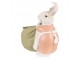 Dekorace králík s pytlem jako květináček - 15*7*14 cm