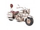 Dekorativní retro model stříbrná motorka - 19*9*11 cm
