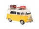 Dekorativní retro model žlutý autobus se zavazadly - 27*10*15 cm