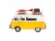 Dekorativní retro model žlutý autobus se zavazadly - 27*10*15 cm