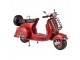 Dekorativní retro model červený scooter - 30*11*17 cm