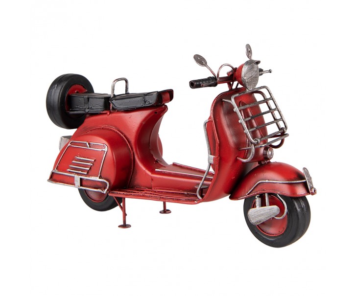 Dekorativní retro model červený scooter - 30*11*17 cm