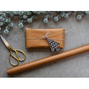 Hnědý voskovaný balící papír v roli - 57*1000 cm (60g)