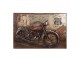 Kovový nástenný obraz s motorkou Route 66 - 60*4*40 cm Clayre & Eef