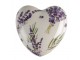 Keramické dekorační srdce s levandulí Lavandie M - 8*8*4 cm