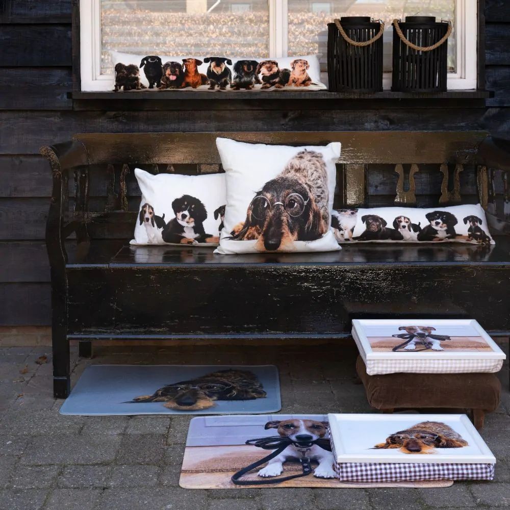 Podnos na nohy s jezevčíkem v brýlích Dachshund humour - 43*33*7cm
