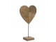 Dekorace srdce z mangového dřeva na podstavci- 60cm