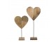 Dekorace srdce z mangového dřeva na podstavci- 60cm