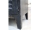 Černá antik kovová skříňka s dvířky a šuplíky Factory - 129*32*83cm