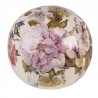 Keramická dekorační koule s květy Lovely Flowers M - Ø12*11 cmBarva: přírodní béžová/ růžová/ zelenáMateriál: keramikaHmotnost: 0,356 kg