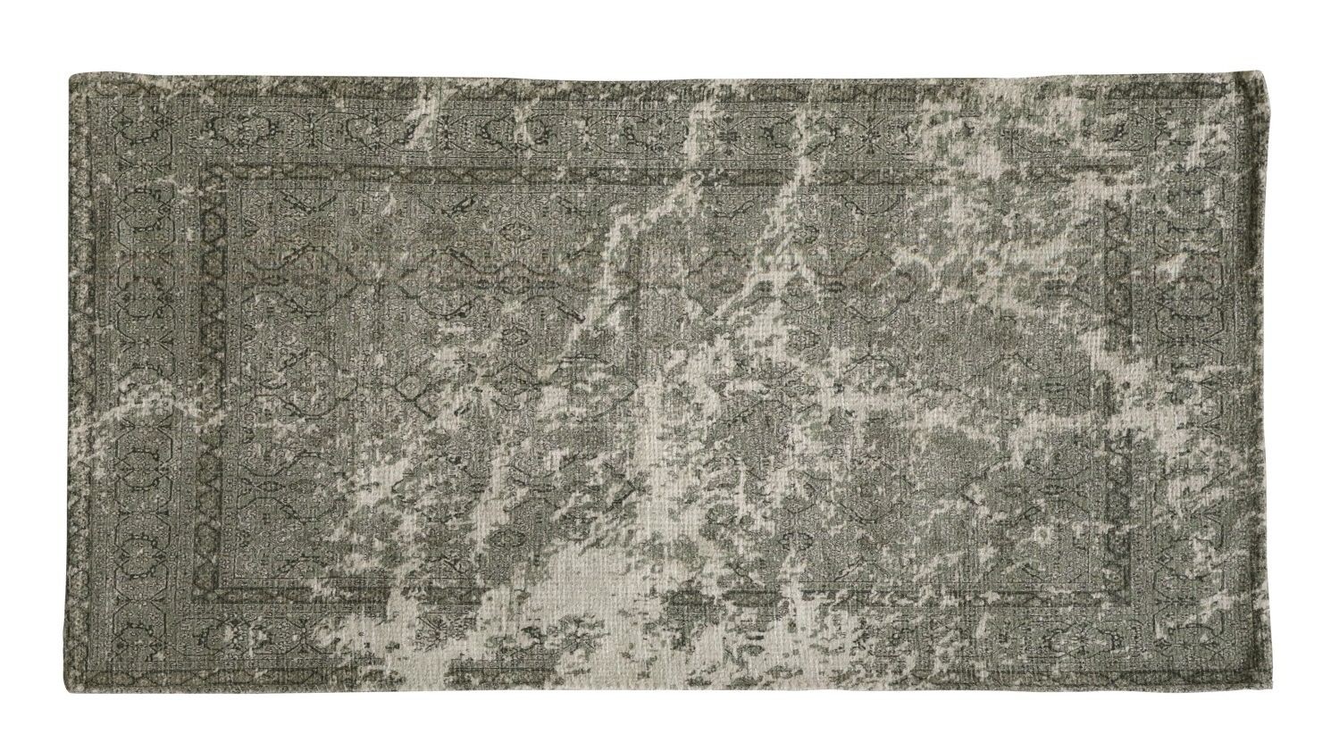 Zelený koberec se vzorem French print verte - 150*75 cm Chic Antique