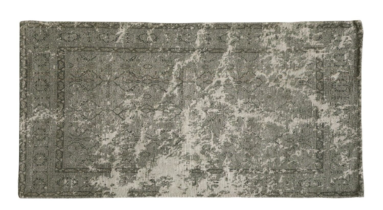 Zelený koberec se vzorem French print verte - 150*75 cm
