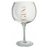 Sklenička se zlatým nápisem Gin Tonic - Ø12*22cm/880ml