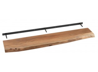 Nástěnná dřevěná police z akáciového dřeva Gerard Acacia L - 115*26*4cm
