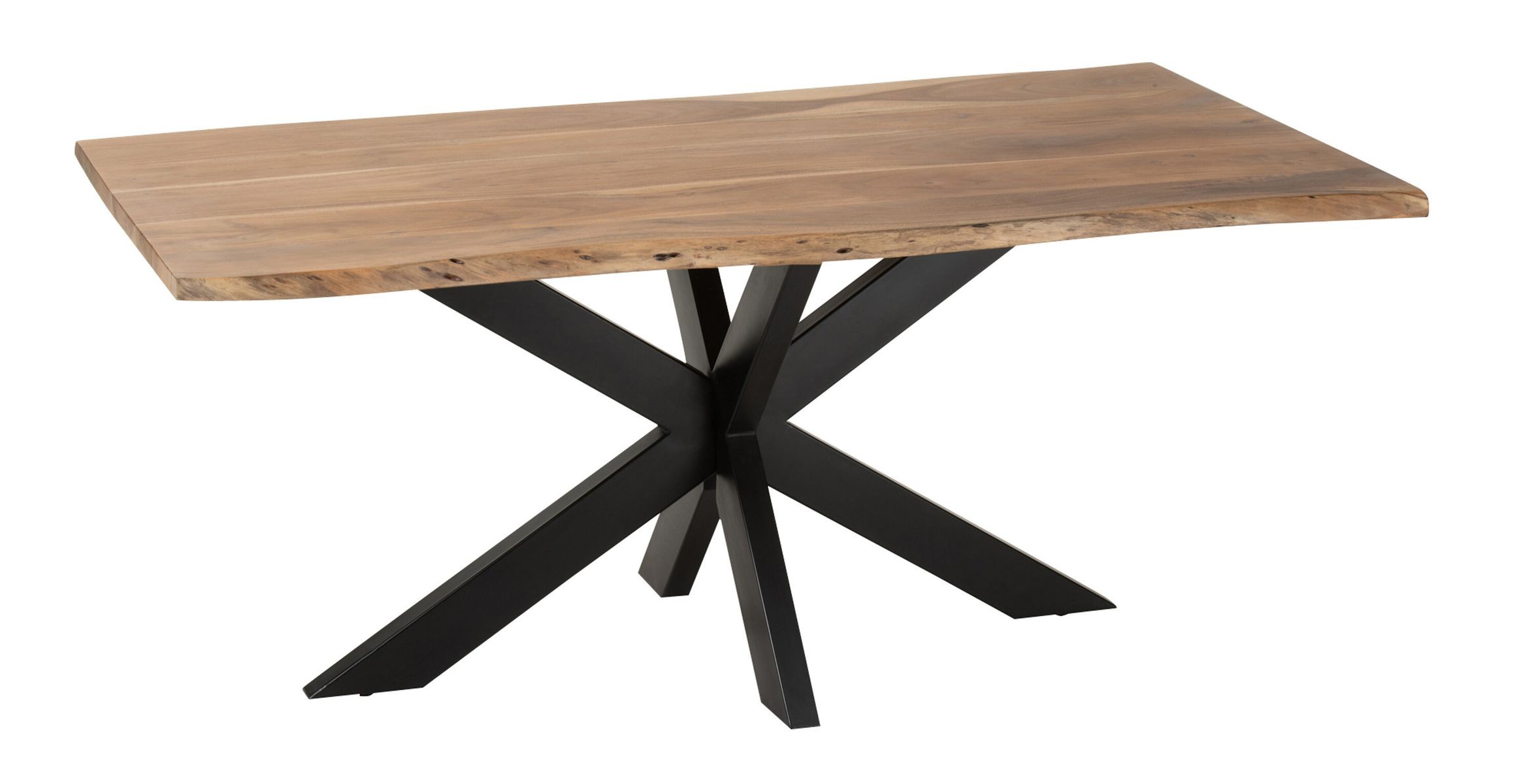 Levně Obdélníkový jídelní stůl s deskou z akáciového dřeva Gerard Acacia- 180*90*76 cm 23902