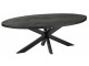 Černý oválný jídelní stůl s deskou z mangového dřeva Gerard Mango - 210*110*76 cm