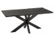 Černý obdélníkový jídelní stůl s deskou z mangového dřeva Gerard Mango - 180*90*76 cm