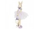 Dekorace králičí dívka v sukýnce a vajíčkem - 8*8*25 cm