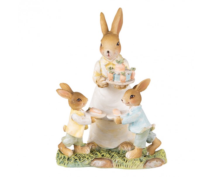 Velikonoční dekorace králičí rodinka - 12*8*15 cm