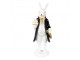 Velikonoční dekorace králík v kabátku držící vajíčko  - 7*6*20 cm
