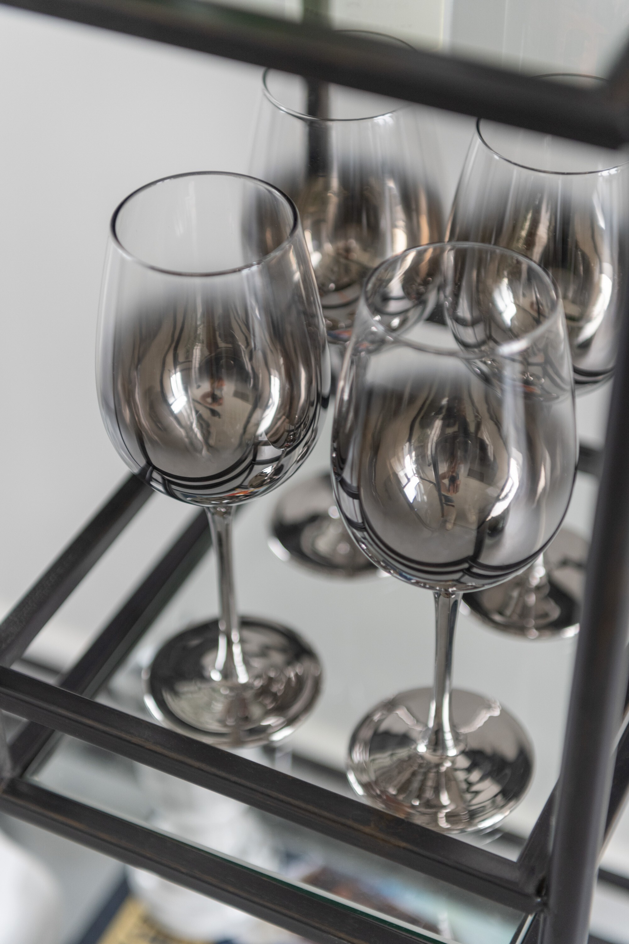 Sklenička na víno Silver Glass - Ø 9*26 cm