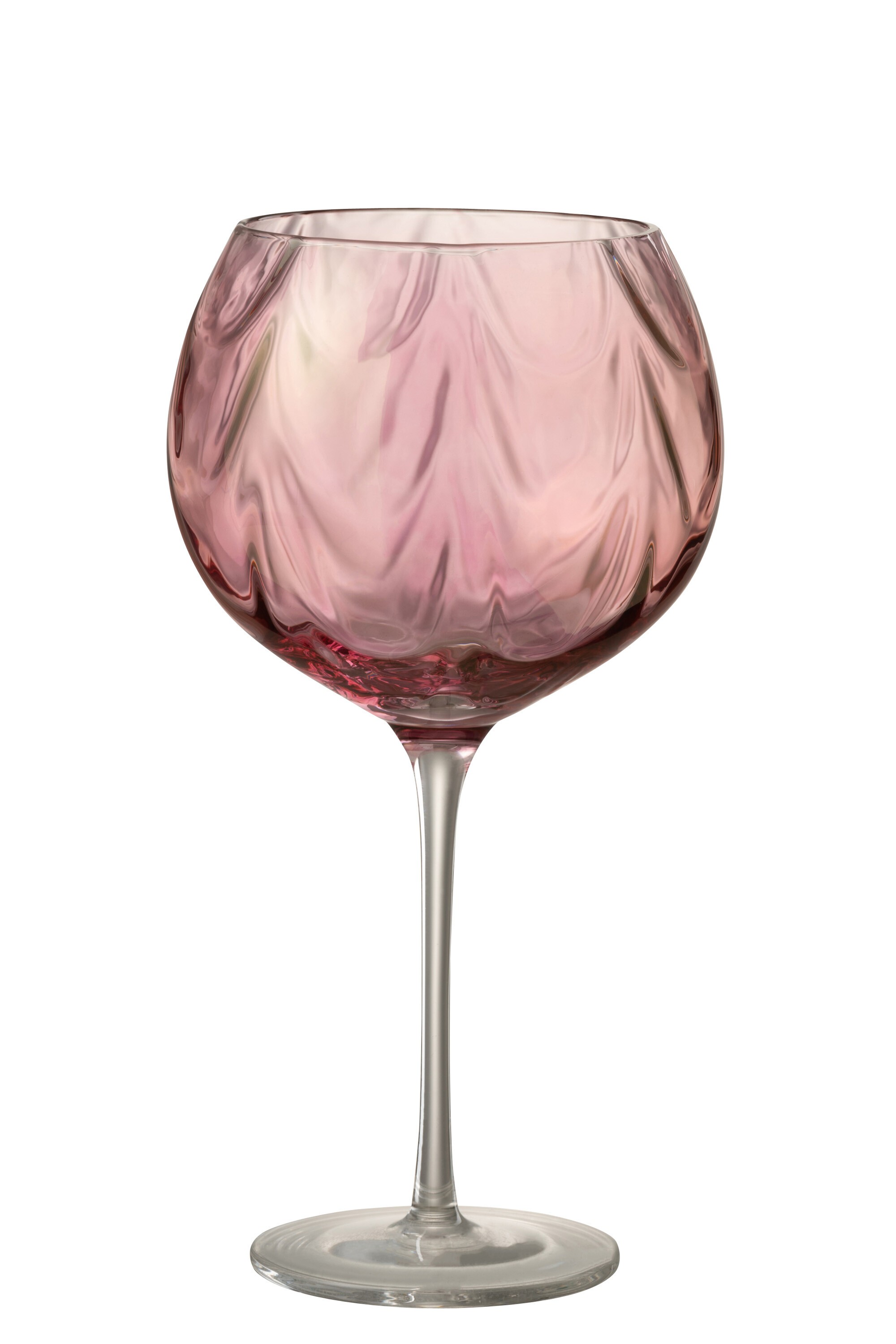 Růžová sklenička na víno Oil wine - Ø 12*21 cm