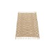 Béžový bavlněný kobereček Zita s třásněmi - 105*61 cm