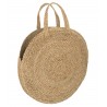 Přírodní veliká kulatá kabela do ruky Bag Round Grass - 50*5*58cm Barva: přírodníMateriál: mořská tráva