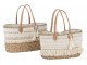 Plážová pletená taška se zdobnou krajkou Beach Bag lace - 42*22*27cm