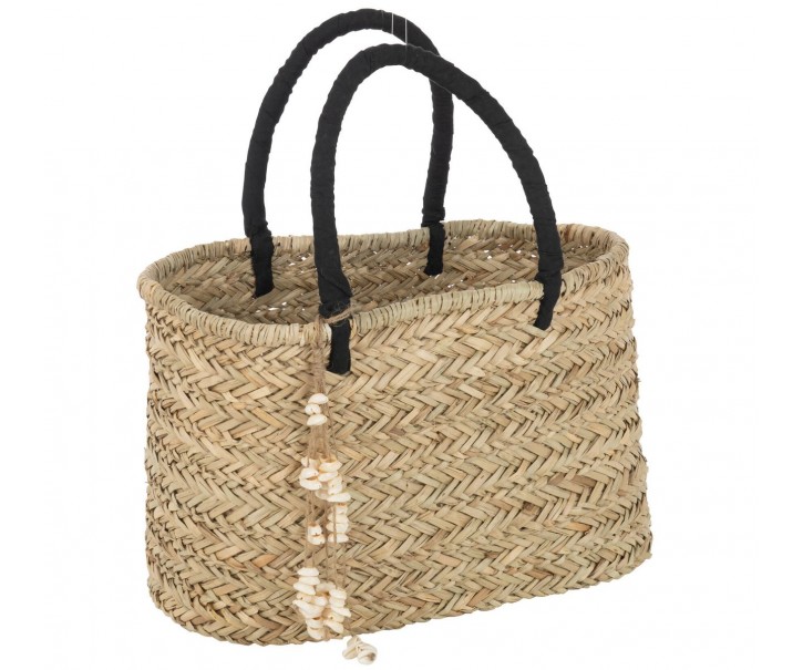 Plážová pletená taška se zdobnými mušlemi Beach Bag Shells L - 41*22*26cm