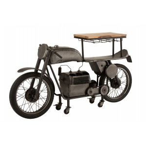 Granitový retro bar motocykl na12skleniček a 6lahví vína - 200*43*100 cm