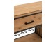 Černá kovovo-dřevěná barová komoda na skleničky a láhve vína Vine Cabinet - 121*31*94 cm