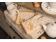 Béžová kulatá bavlněná utěrka Your Favorite Breakfast - Ø 80 cm