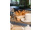 Béžový bavlněný běhoun na stůl Your Favorite Breakfast - 50*140 cm