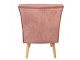 Růžová sametová jídelní židle / křesílko - 51*58*76 cm