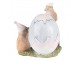 Velikonoční dekorace kuřátek u vajíčka Happy Easter - 12*9*12 cm