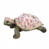 Dekorativní soška želva posetá květinami - 34*21*14cm Barva: vícebarevnáMateriál: polyresin