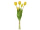 Kytice 5ks žlutých realistických tulipánů - 40cm