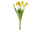 Kytice 7ks žlutých realistických tulipánů - 45cm