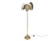 Zlatá stojací lampa s dekorací listů - 64*64*165 cm