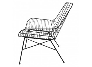 Černá kovová jídelní židle / křeslo Anny - 67*63*78 cm