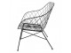 Černá kovová jídelní židle / křeslo Ammy - 66*64*80 cm