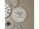 Bílé dřevéné nástěnné hodiny Old tonw clocks - Ø 60*4 cm