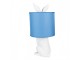 Bílá stolní lampa králík s modrým stínidlem Rabbi - Ø 20*43 cm E27/max 1*60W