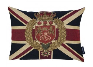 Gobelínový polštář s motivem vlajky Velké Británie - 45*15*31cm
