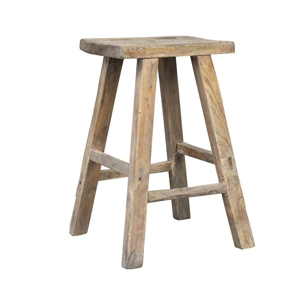 Levně Stolička z recyklovaného jilmového dřeva - 30*20*50cm LCEKR