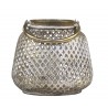 Bronzová antik kovová lucerna s uchem Vire - Ø16*15cm Materiál: kovBarva: bronzová antik